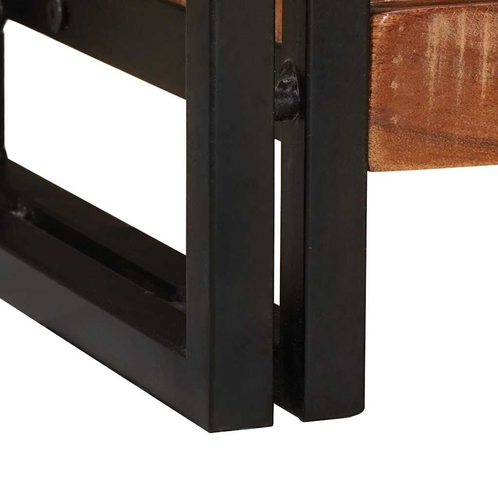 Konsolentisch Mehrfarbig 90 x 33 x 75 cm Massives Altholz