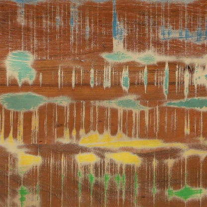 Konsolentisch Mehrfarbig 90 x 33 x 75 cm recyceltes Massivholz