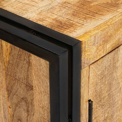 Sideboard Braun 80 x 33 x 70 cm Massivholz Mango