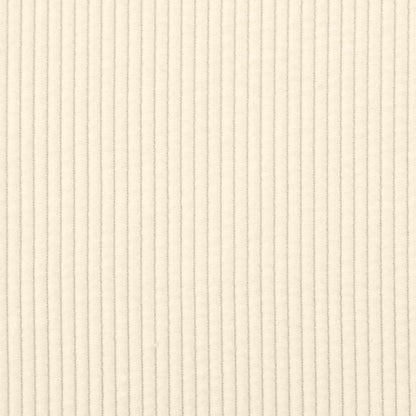 Modulares Sofa mit Fußhocker Kissen Cordstoff Creme