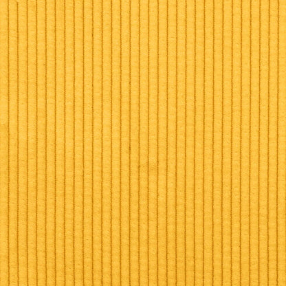 Modulares Sofa mit Fußhocker Kissen Cordstoff Hellgelb