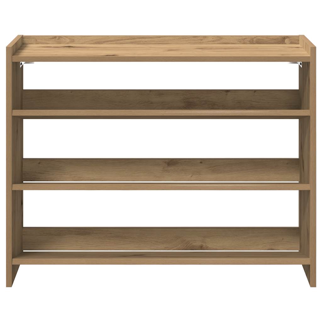 Schuhregal Artisan-Eiche 80x25x62 cm Holzwerkstoff