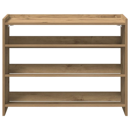 Schuhregal Artisan-Eiche 80x25x62 cm Holzwerkstoff