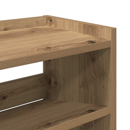 Schuhregal Artisan-Eiche 80x25x62 cm Holzwerkstoff