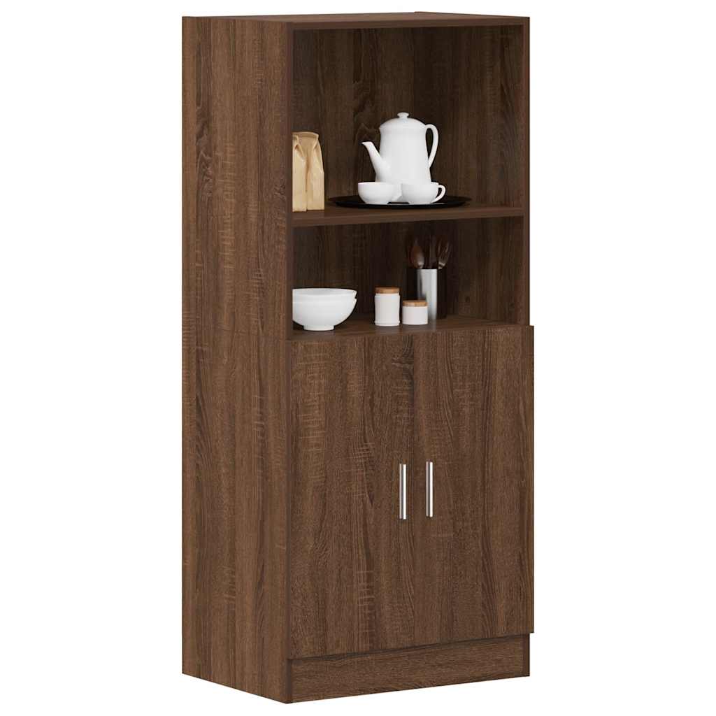 Küchenschrank Braun Eichen-Optik 57x41,5x131,5 cm Holzwerkstoff