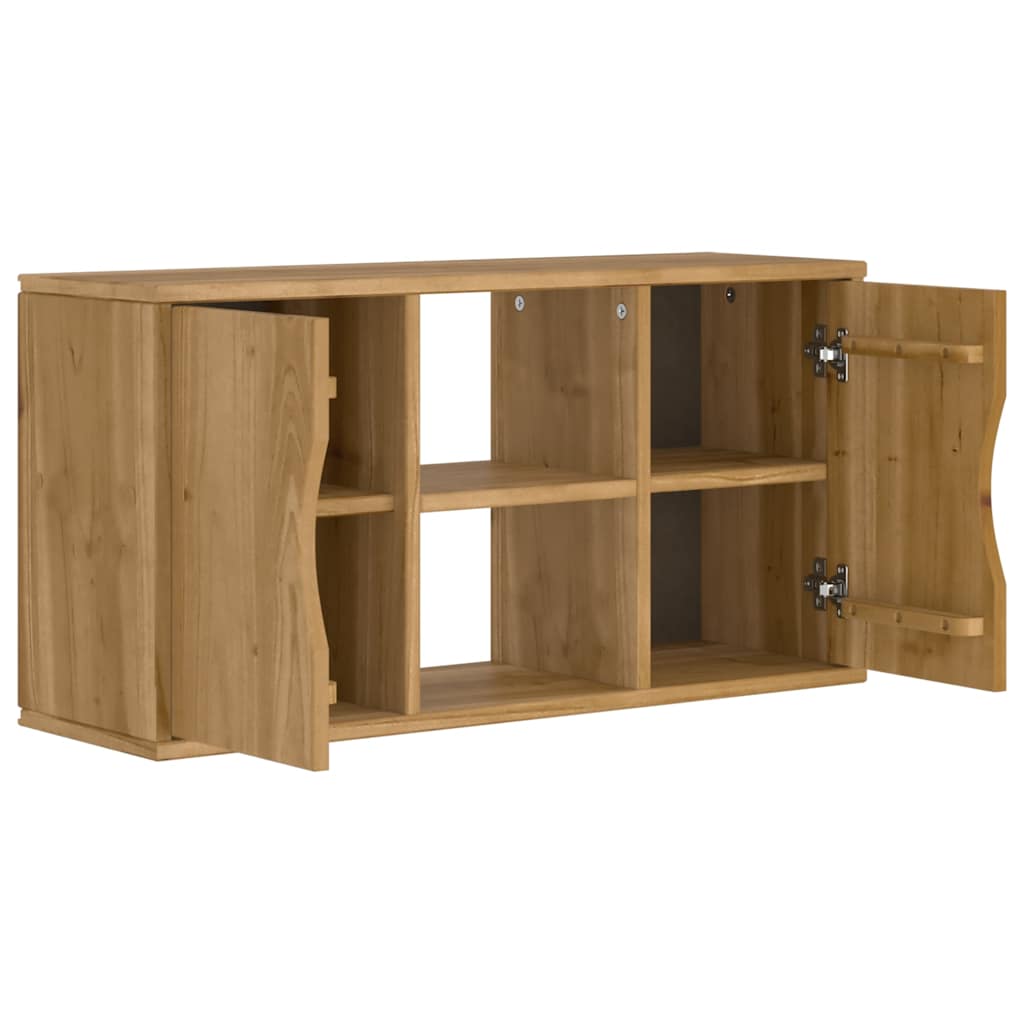 TV-Schrank ODDA 79x24x40 cm Massivholz Kiefer