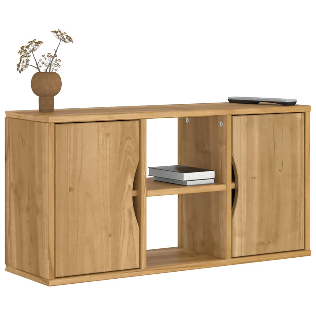 TV-Schrank ODDA 79x24x40 cm Massivholz Kiefer