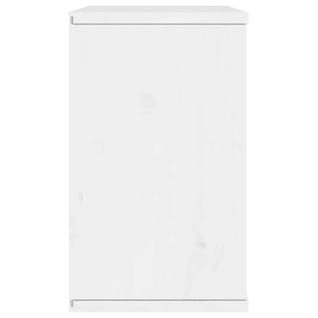 TV-Schrank ODDA Weiß 79x24x40 cm Massivholz Kiefer