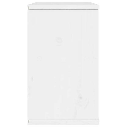 TV-Schrank ODDA Weiß 79x24x40 cm Massivholz Kiefer