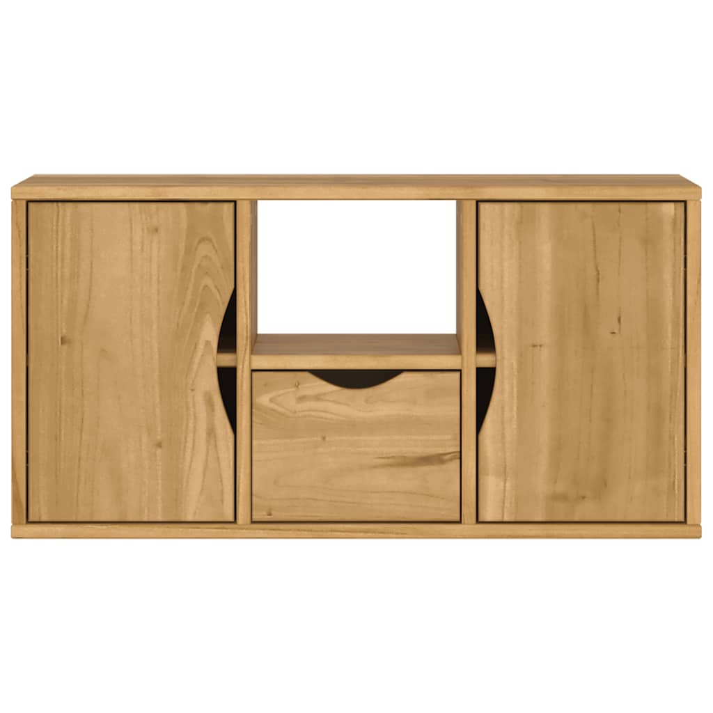 TV-Schrank mit Schublade ODDA 79x24x40 cm Massivholz Kiefer