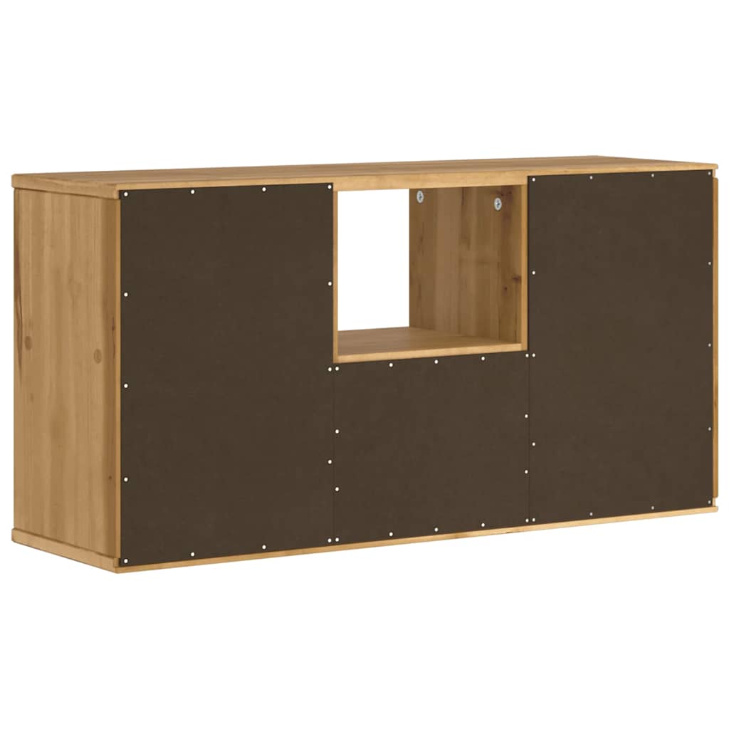 TV-Schrank mit Schublade ODDA 79x24x40 cm Massivholz Kiefer