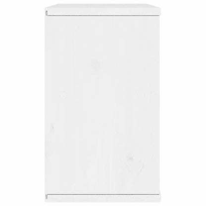 TV-Schrank mit Schublade Weiß 79x24x40 cm Massivholz Kiefer