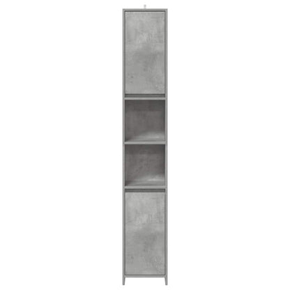 4-tlg. Badmöbel-Set Betongrau Holzwerkstoff