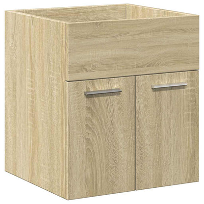 2-tlg. Badmöbel-Set Sonoma-Eiche Holzwerkstoff