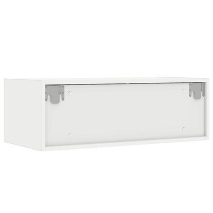 TV-Schrank mit LED-Leuchten Weiß 75x35,5x25 cm