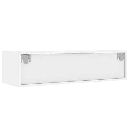 TV-Schrank mit LED-Leuchten Weiß 100x35,5x25 cm