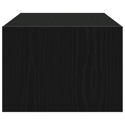 TV-Schrank mit LED-Leuchten Schwarz Eichen-Optik 100x35,5x25 cm