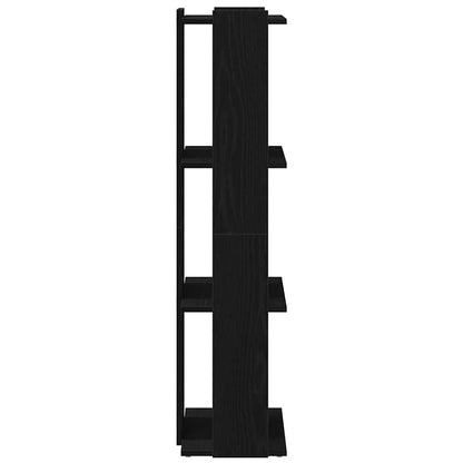 Bücherregal 3 Böden Schwarz 60x30x120 cm Holzwerkstoff