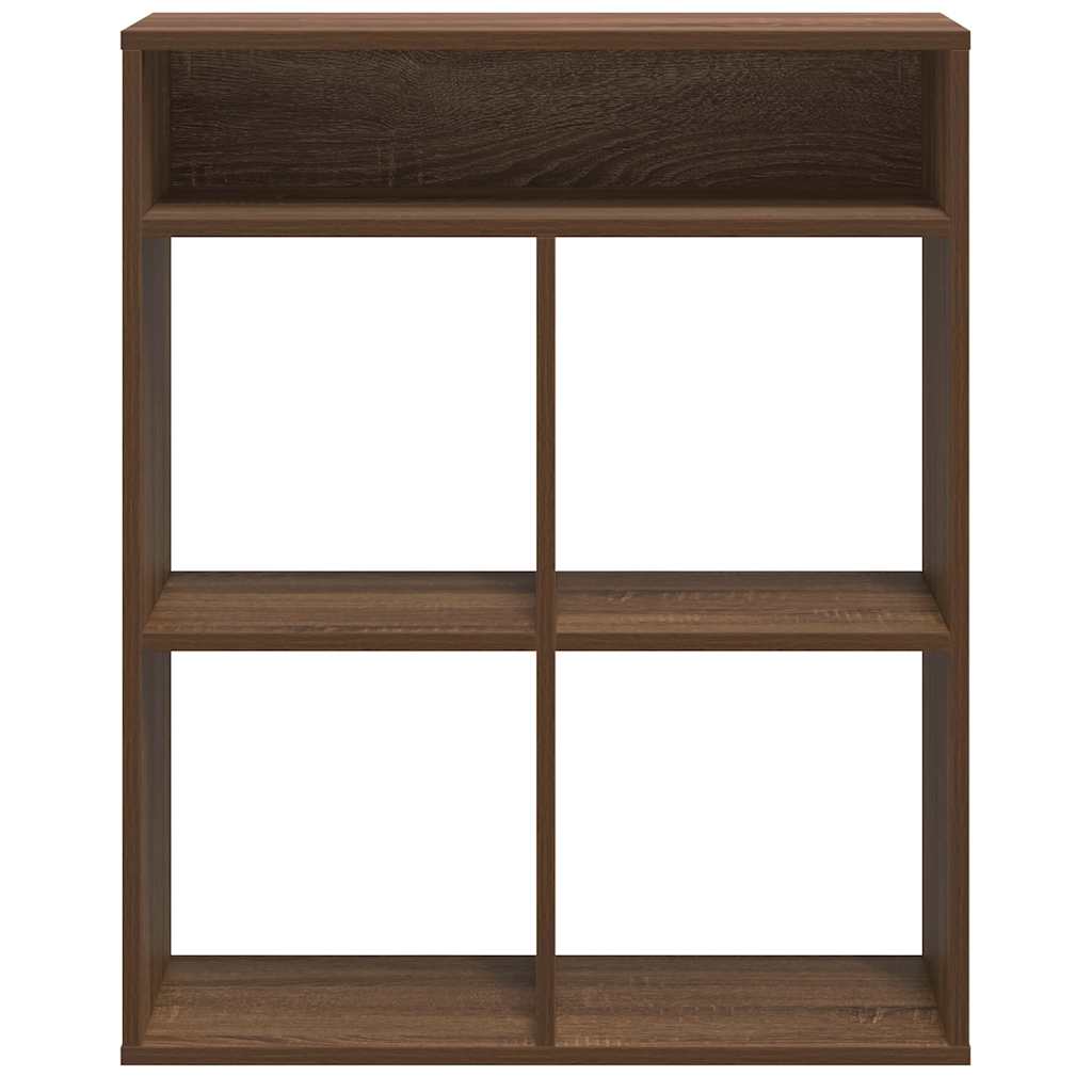 Bücherregal Braun Eichen-Optik 66x31x80 cm Holzwerkstoff