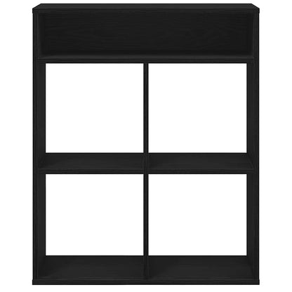 Bücherregal Schwarz 66x31x80 cm Holzwerkstoff