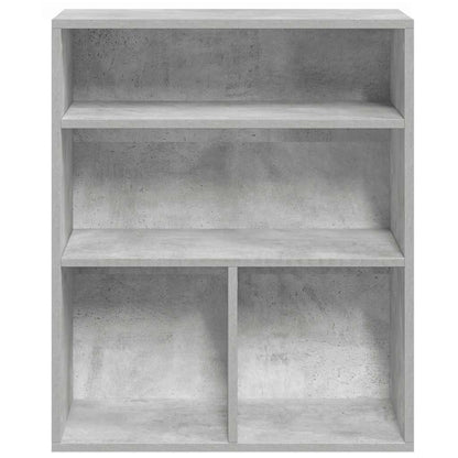 Bücherregal Betongrau 60x30x71,5 cm Holzwerkstoff