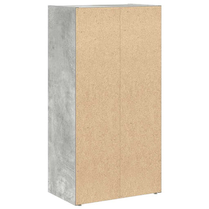 Bücherregal Betongrau 40x24x77 cm Holzwerkstoff