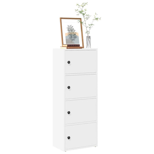 Bücherregal Weiß 40x24x102 cm Holzwerkstoff
