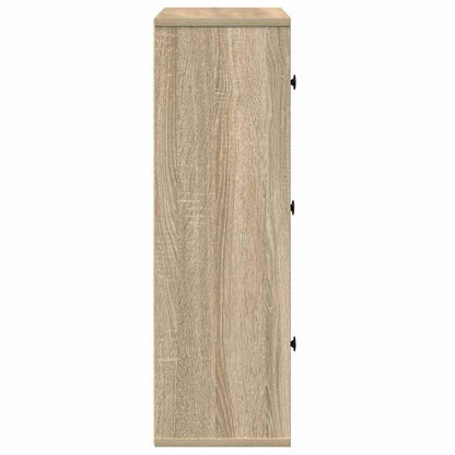 Bücherregal Sonoma-Eiche 60x24x76,5 cm Holzwerkstoff