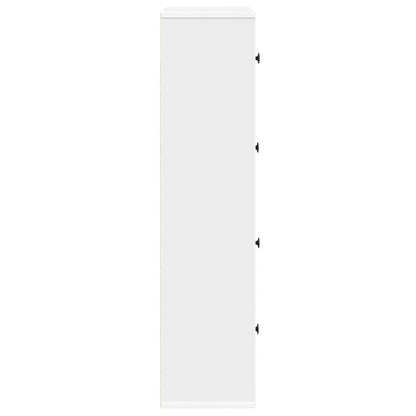 Bücherregal Weiß 60x24x101,5 cm Holzwerkstoff
