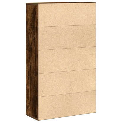 Bücherregal Räuchereiche 60x24x101,5 cm Holzwerkstoff