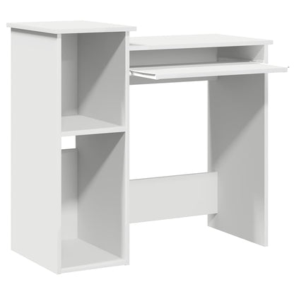 Schreibtisch mit Regalen Weiß 84x40x78 cm Holzwerkstoff