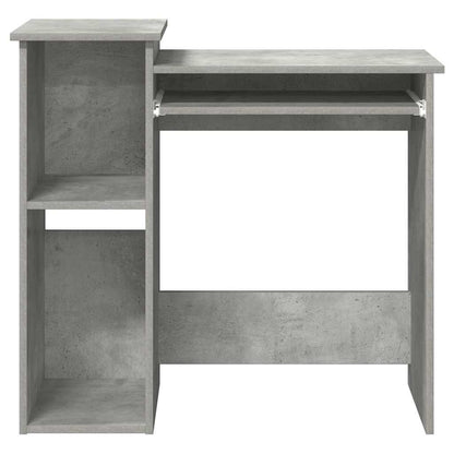 Schreibtisch mit Regalen Betongrau 84x40x78 cm Holzwerkstoff