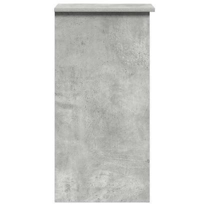 Schreibtisch mit Regalen Betongrau 84x40x78 cm Holzwerkstoff