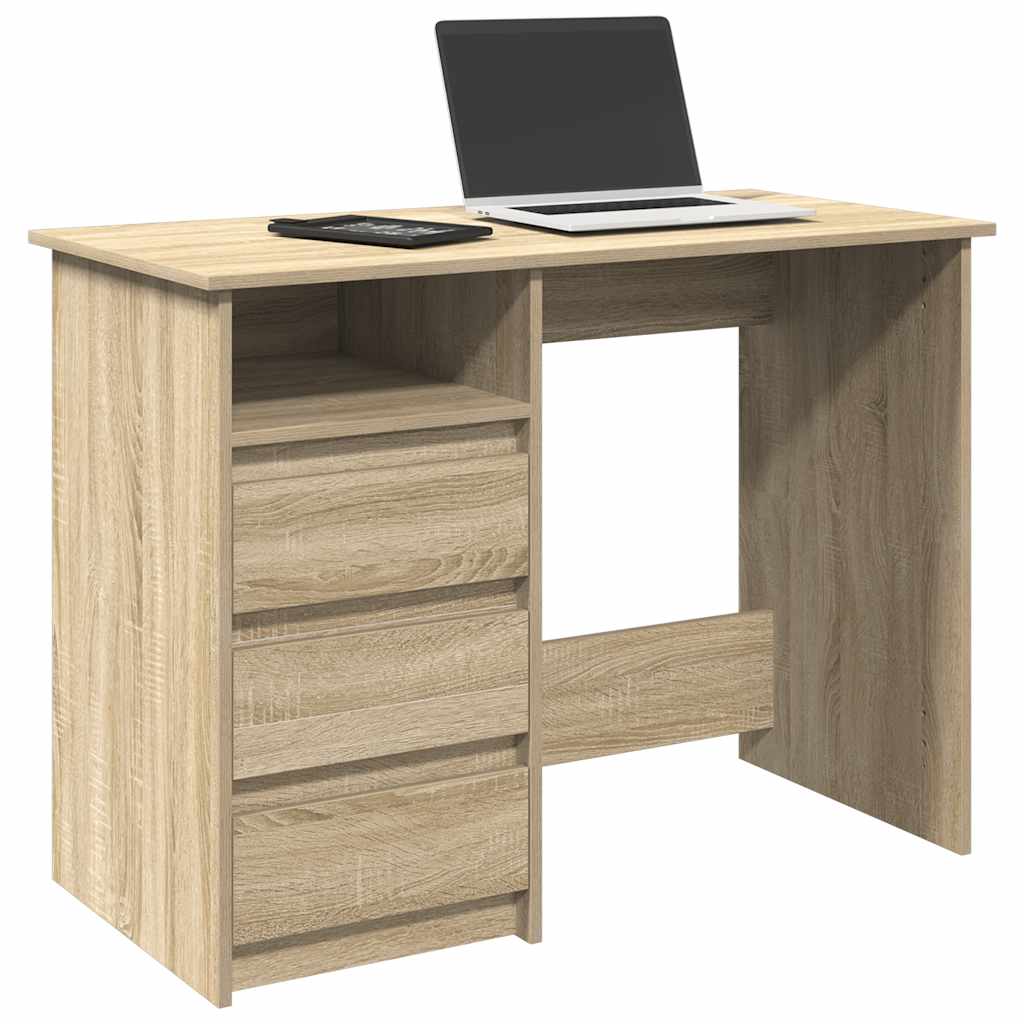 Schreibtisch Sonoma-Eiche 102x50x75 cm Holzwerkstoff