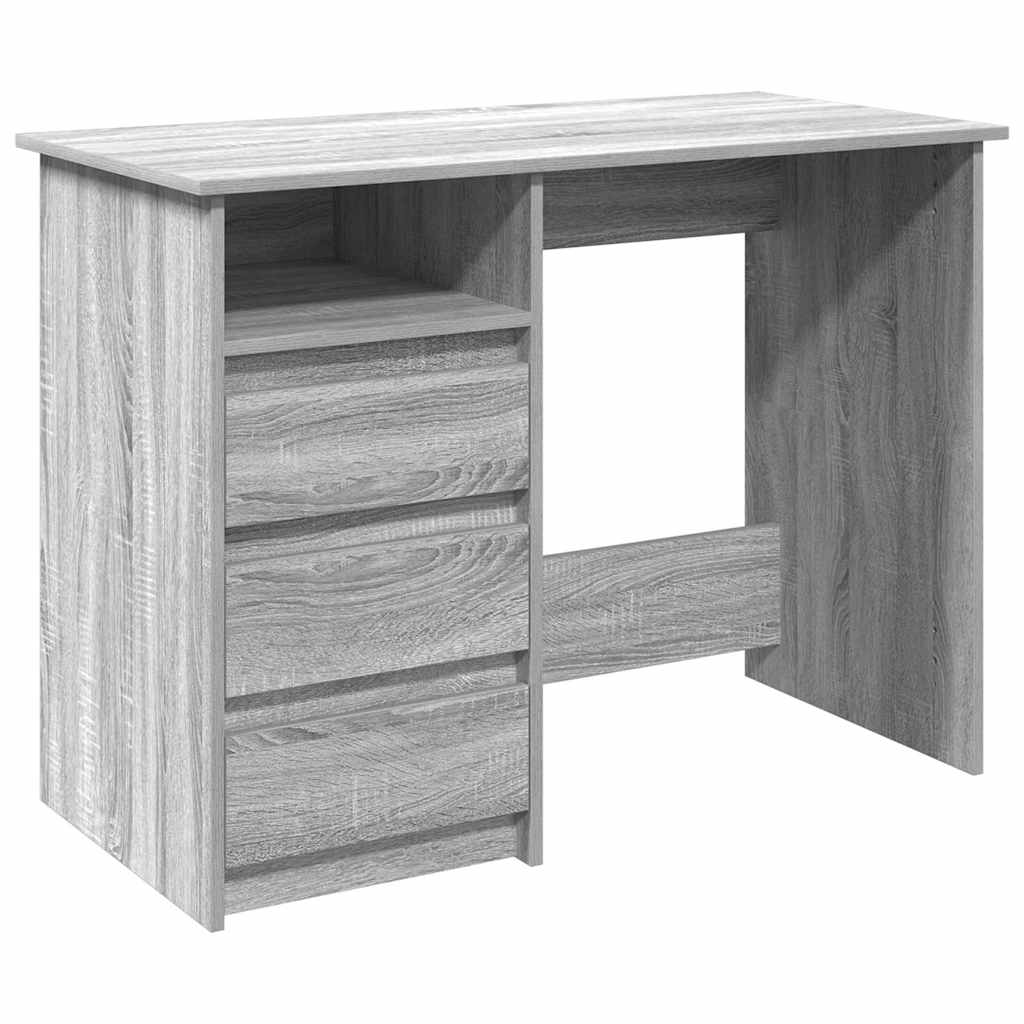 Schreibtisch Grau Sonoma 102x50x75 cm Holzwerkstoff