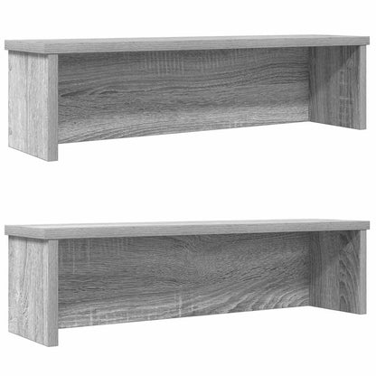 Küchenregale Stapelbar 2 Stk. Grau Sonoma 50x15x16 cm
