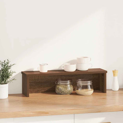 Küchenregal Stapelbar Braun Eichen-Optik 50x15x16 cm