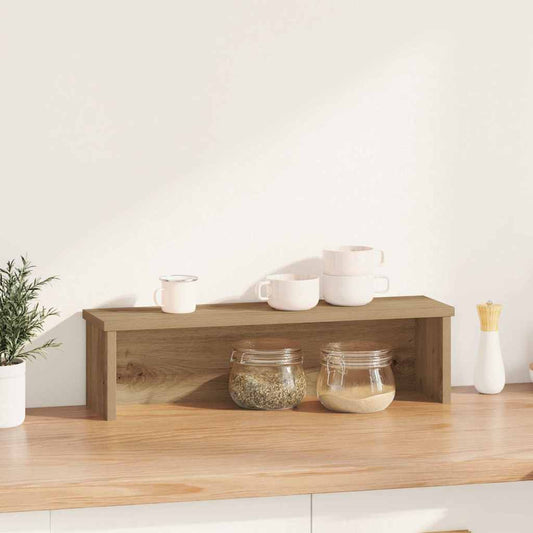 Küchenregal Stapelbar Artisan-Eiche 50x15x16 cm Holzwerkstoff