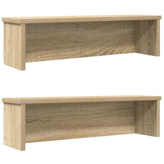 Küchenregale Stapelbar 2 Stk. Sonoma-Eiche 60x15x16 cm
