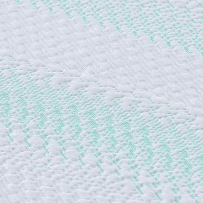 Matratzenpads Weiß und Grün 90 x 190 cm