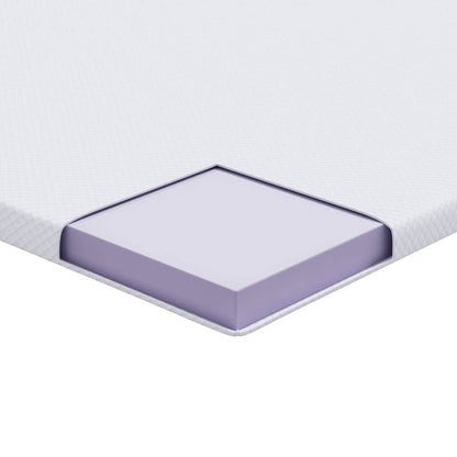 Matratzenpads Weiß 90 x 190 cm 100% Polyester Jacquardstoff