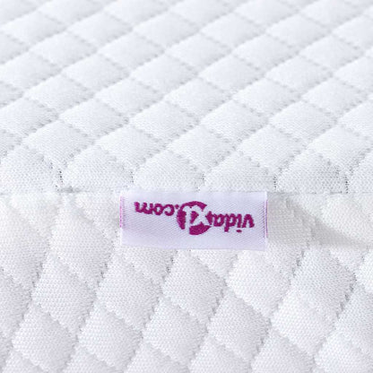 Matratzenpads Weiß 140 x 190 cm 100% Polyester Jacquardstoff