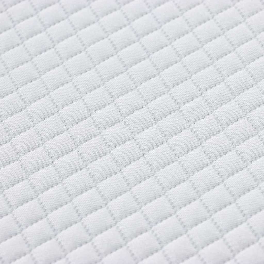Matratzenpads Weiß 200 x 200 cm 100% Polyester Jacquardstoff