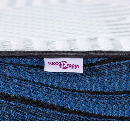 Matratzenpads Weiß und blau 100 x 200 cm Gel-Speicherschaum