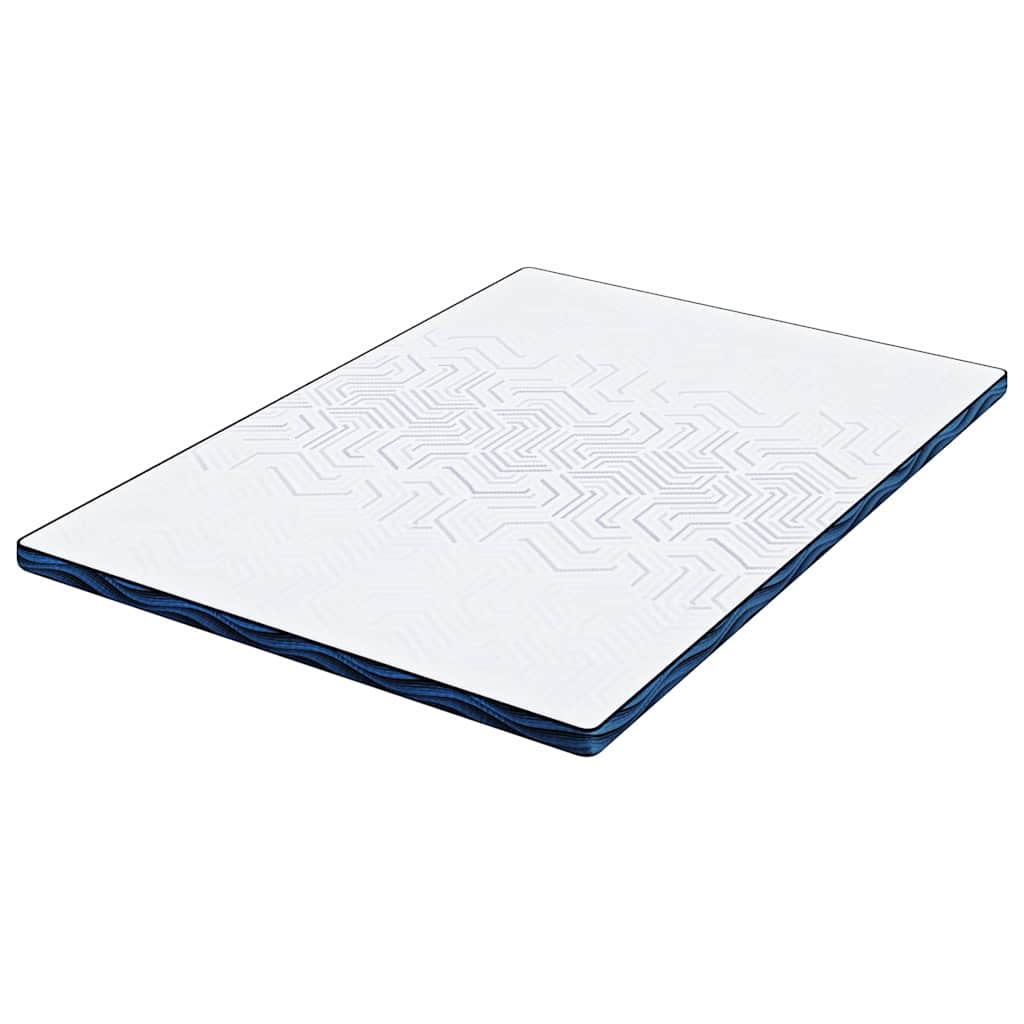 Matratzenpads Weiß und blau 140 x 190 cm Gel-Speicherschaum