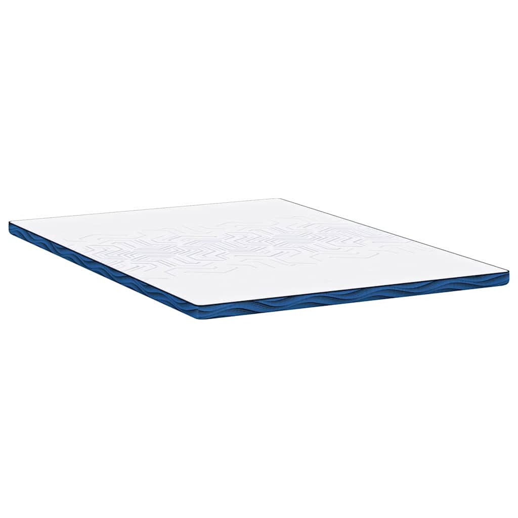 Matratzenpads Weiß und blau 140 x 190 cm Gel-Speicherschaum