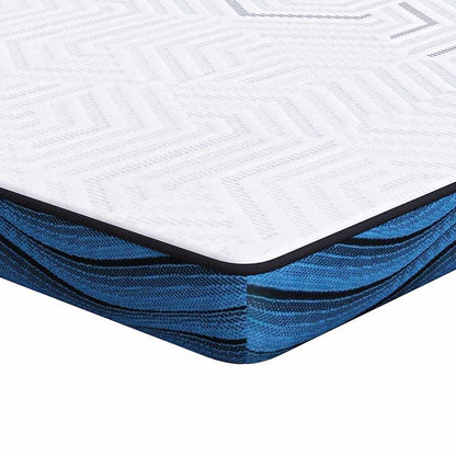 Matratzenpads Weiß und blau 70 x 200 cm Gel-Speicherschaum