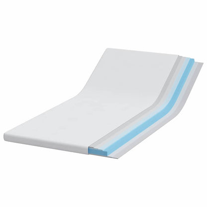 Matratzeauflage Weiß 100 x 200 cm Gel-Speicherschaum