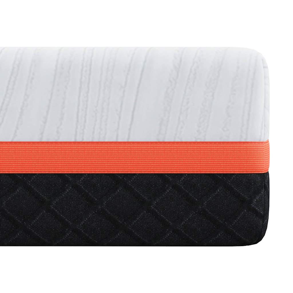 Matratze Weiß und Grau 80 x 160 cm Memory Foam