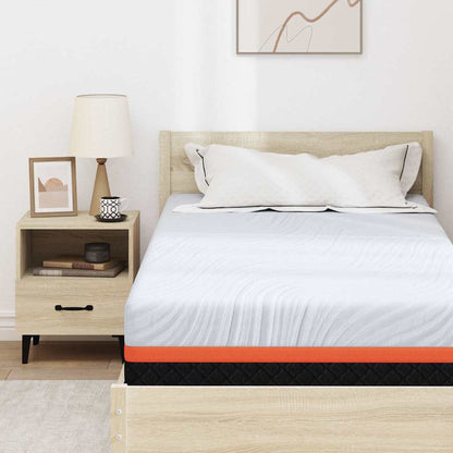 Matratze Weiß und Grau 100 x 200 cm Memory Foam